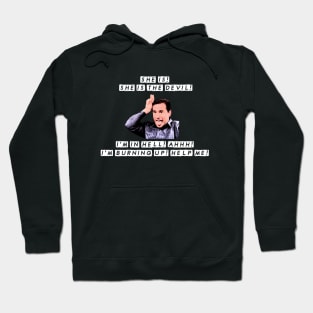 Michael Scott Dinner Party Quote Jan is the Devil Hoodie